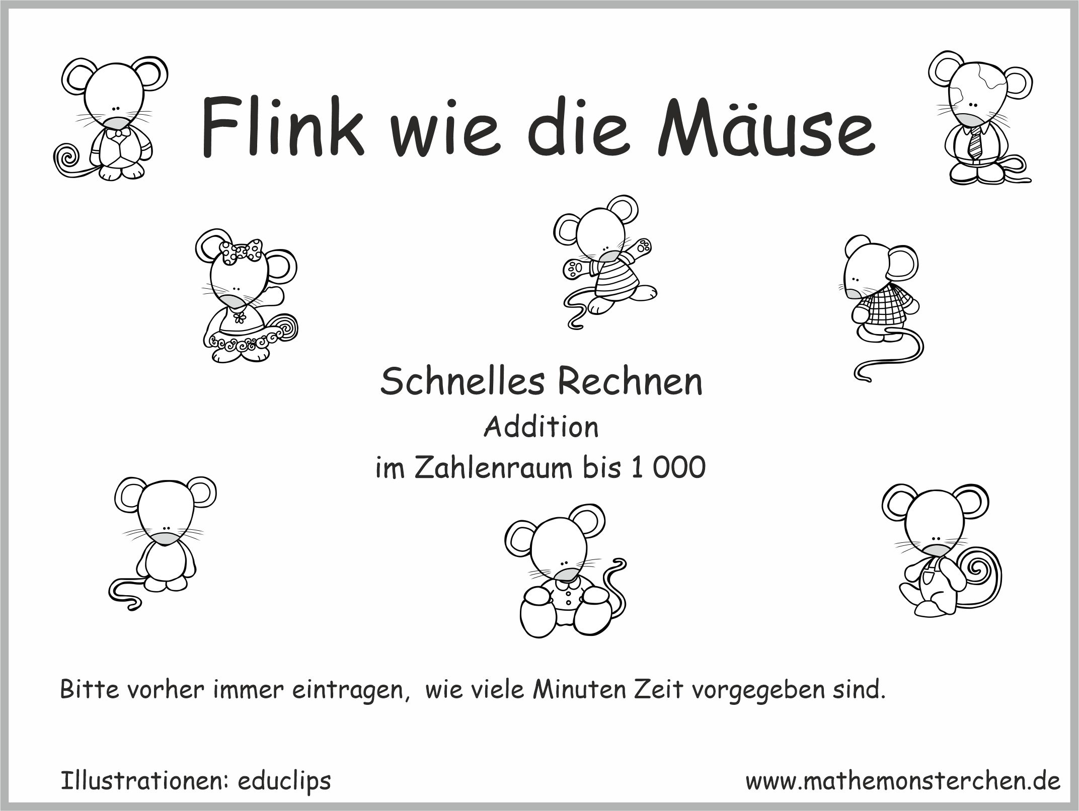 Mathemonsterchen - Addition und Subtraktion